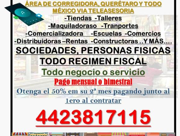 CONTADORA EN QUERTEARO, DESPACHO CONTABLE en Corregidora (Municipio)