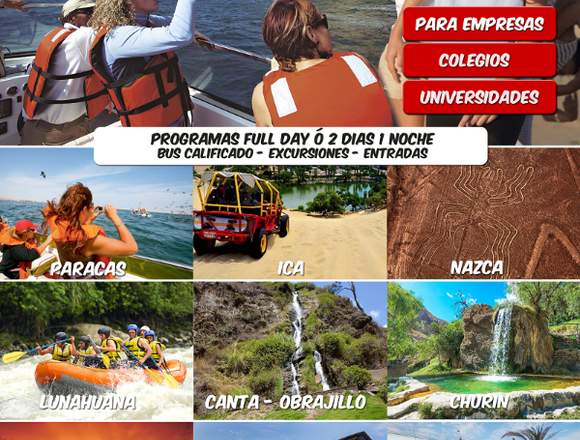 Full days para escolares y universitarios LIMA en La Molina (Lima 12) (Distrito)