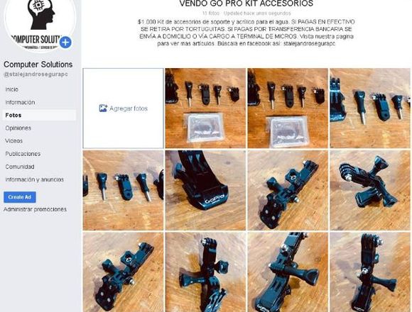 Accesorios Go Pro Kit