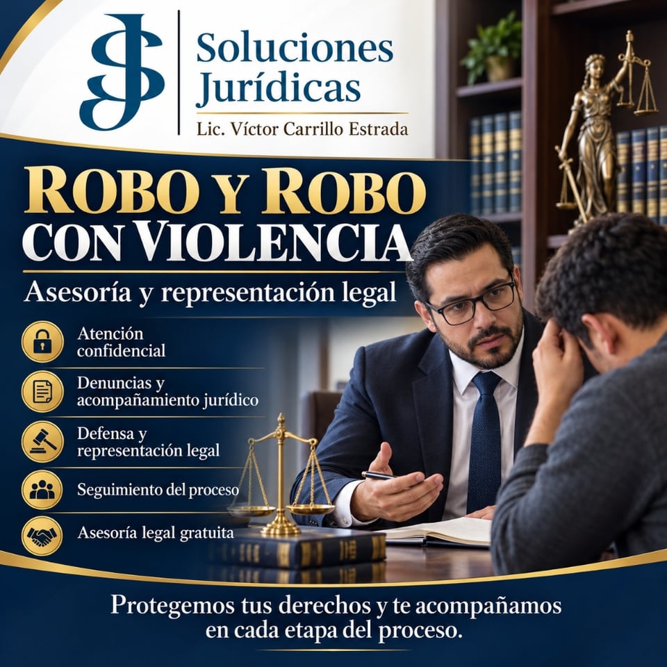 Asesoría y defensa legal en casos de robo en Cuauhtémoc (Municipio)