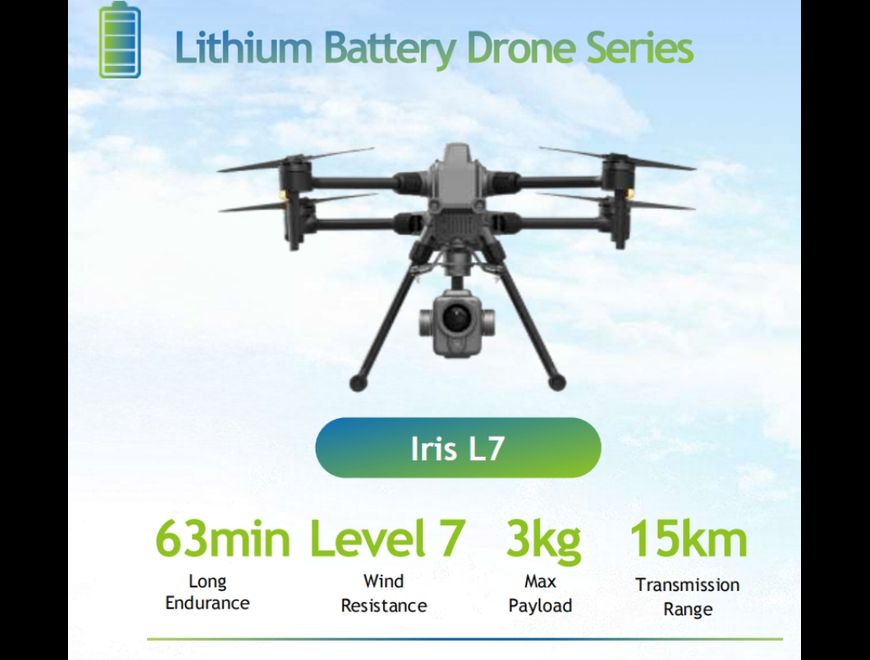Dron insignia industrial ligero