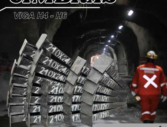 Cimbras en Viga H – Arco Minero