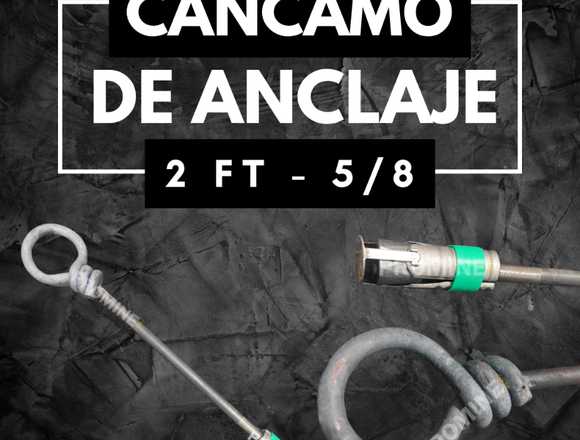 Cáncamo Minero 5/8 | Anclaje | Cabeza Mecánica en Puños (Distrito)