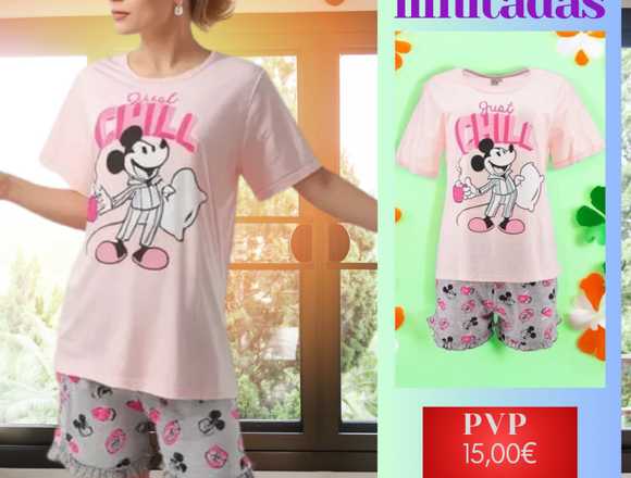 Pijama Mickey Mouse rosa 100% algodón