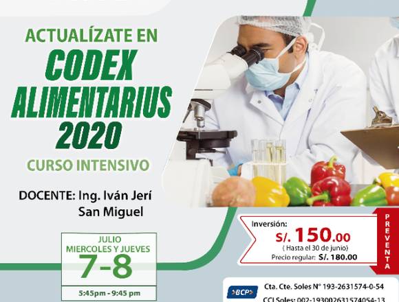 Codex Alimentarius 2020 en Lima (Lima 1) (Distrito)
