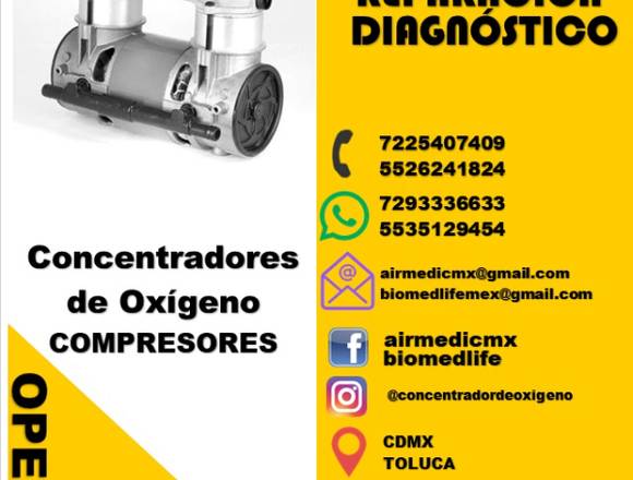 Concentrador de Oxígeno Renta a $87 Grado Médico en Toluca (Municipio)