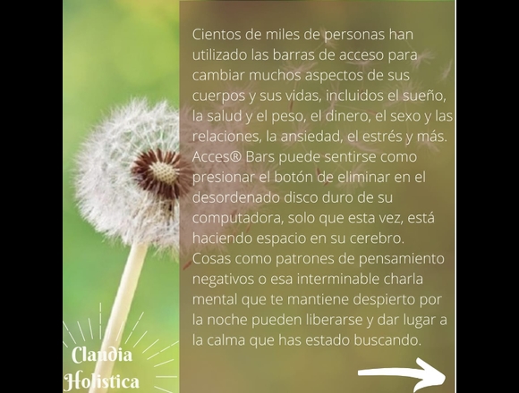 Claudia Holistica - Reiki, Acces Bars, Tarot, en Valencia (Municipio)