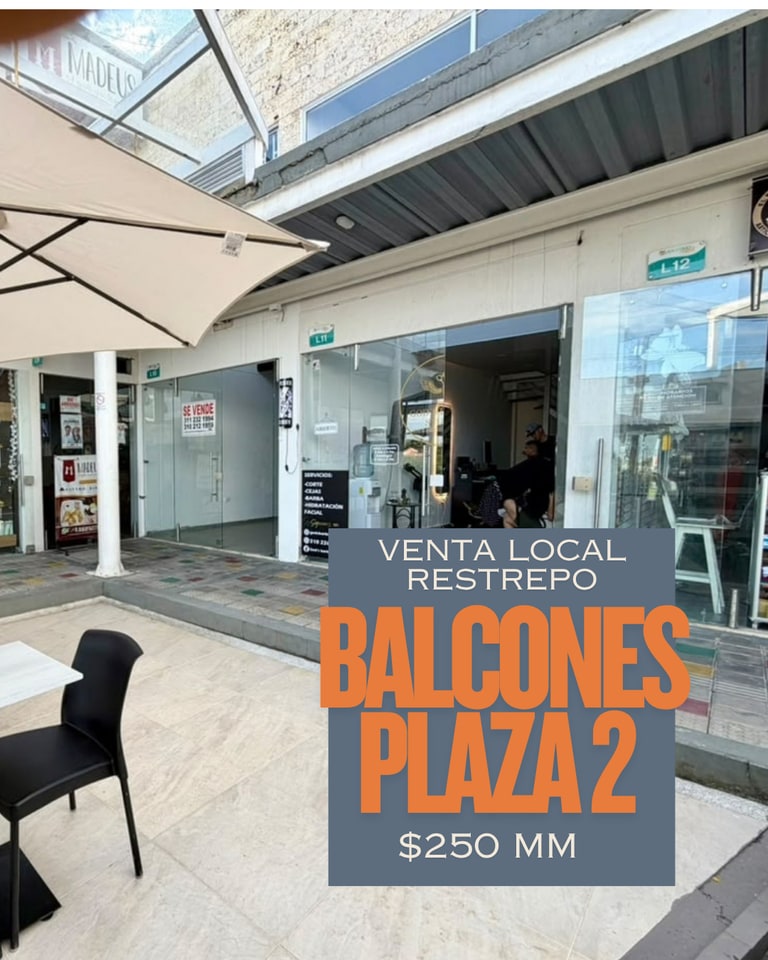 LOCAL EN VENTA EN BALCONES PLAZA RESTREPO en Restrepo (Municipio)