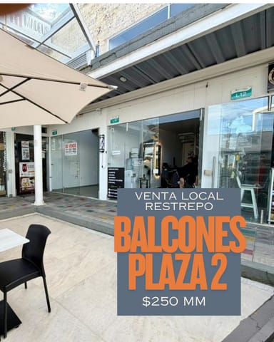 LOCAL EN VENTA EN BALCONES PLAZA RESTREPO en Restrepo (Municipio)
