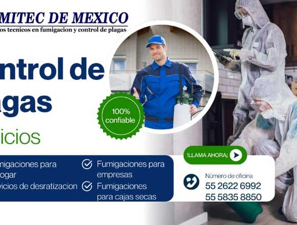 CONTROL DE PLAGAS COMO CUCARACHAS/CHINCHES DE CAMA en Ecatepec de Morelos (Municipio)