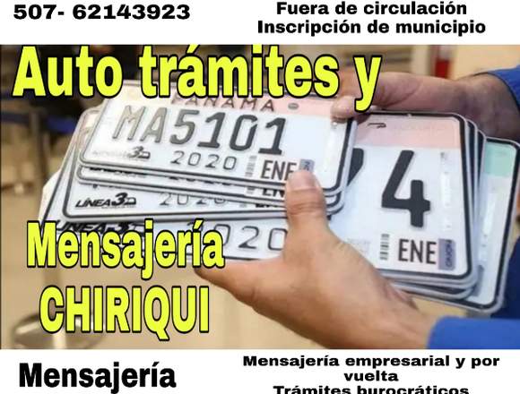 Trámites y mensajería Chiriquí en San Carlos (Distrito)