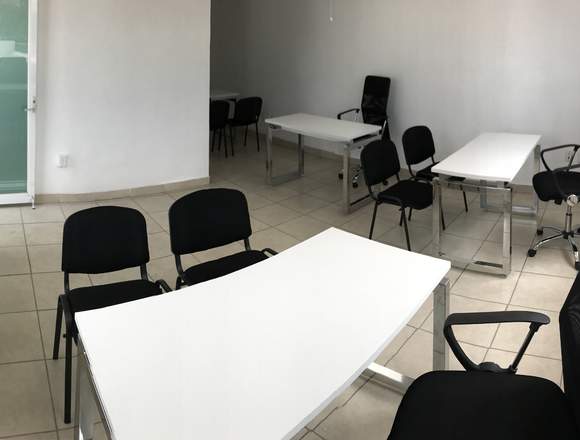 RENTA DE OFICINA PARA 4 PERSONAS EQUIPADA