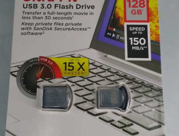 Sandisk Flash USB 3.0 Ultra Fit De 128 GB en La Paz (Localidad)