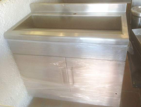 LAVABO EN ACERO INOXIDABLE