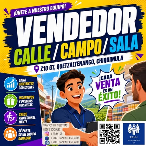 ASESORES DE VENTAS SALA DE VENTAS CENTRO COMERCIAL CAJERO VENDEDORES en Ciudad de Guatemala (Municipio)