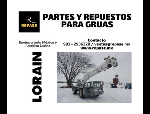 PARTES Y REPUESTOS PARA GRUAS LORAIN