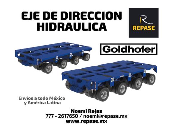 EJES DE DIRECCION HIDRAULICA GOLDHOFER en Mérida (Municipio)