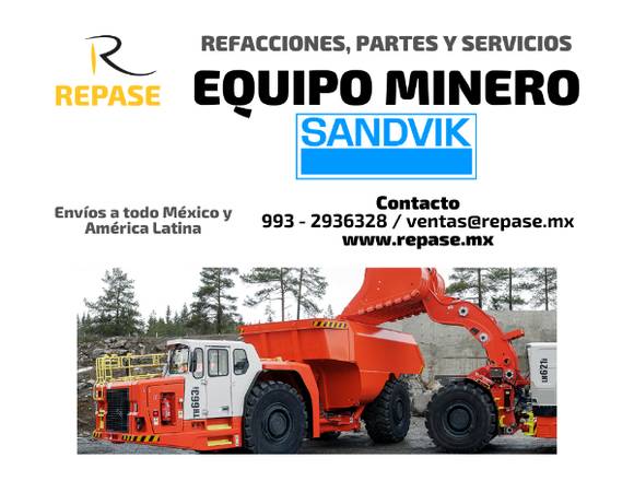 EQUIPO MINERO SANDVIK en Mérida (Municipio)