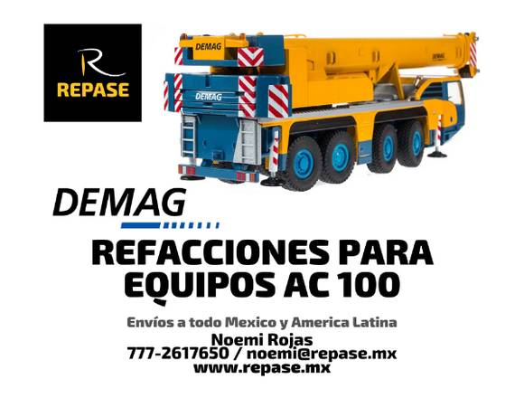 REFACCIONES PARA EQUIPO AC 100 DEMAG en Mérida (Municipio)