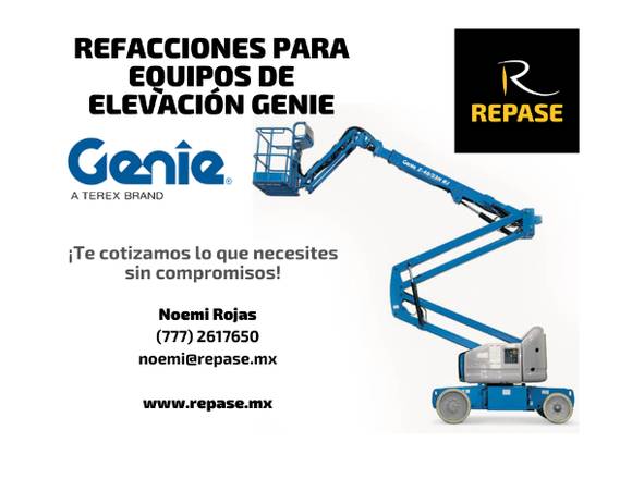 REFACCIONES PARA EQUIPOS DE ELEVACIÓN GENIE en Mérida (Municipio)