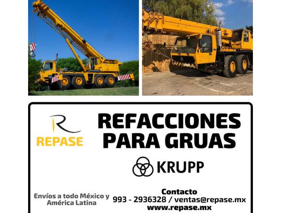 REFACCIONES PARA GRUAS KRUPP
