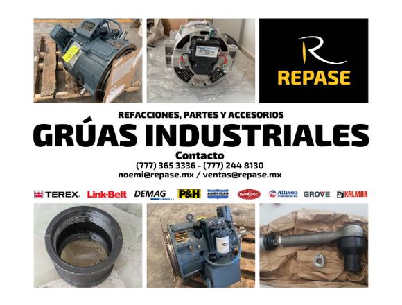 PARTES Y ACCESORIOS PARA GRUAS INDUSTRIALES en Mérida (Municipio)