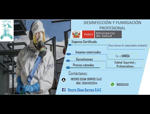 SERVICIO DE DESINFECCIÓN Y FUMIGACIÓN
