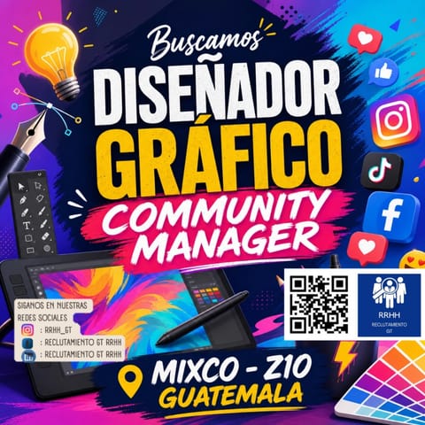 COMMUNITY MANAGER DISEÑADOR SERVICIO AL CLIENTE ASESOR COMERCIAL en Ciudad de Guatemala (Municipio)