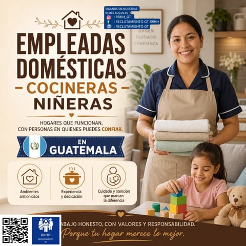 LIMPIEZA CONSERJE EMPLEADAS DOMESTICAS GUATEMALA en Ciudad de Guatemala (Municipio)