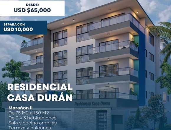 Venta de Apartamentos, Residencial Casa Duran en Santo Domingo Norte (Municipio)