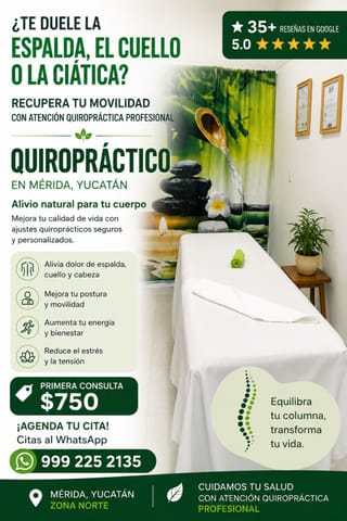 QUIROPRÁCTICO EN MÉRIDA, YUCATÁN