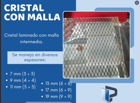 CRISTAL CON MALLA en Metepec (Municipio)