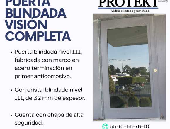 🚪🔒PUERTA BLINDADA VISIÓN COMPLETA🔒🚪
