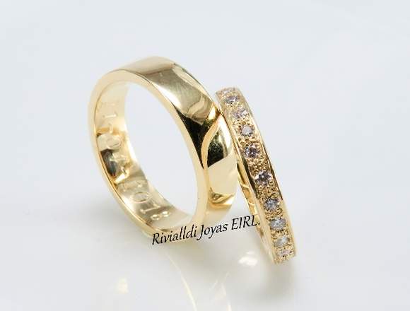 Aros de Matrimonio con brillantes en Magdalena del Mar (Lima 17) (Distrito)
