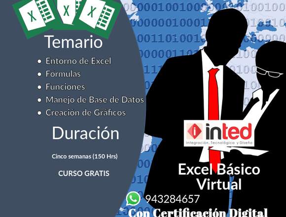Curso de Excel Básico 100% Virtual en Piura (Distrito)