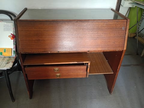 Buró Secreter Vintage Mid-Century - Madera Real
