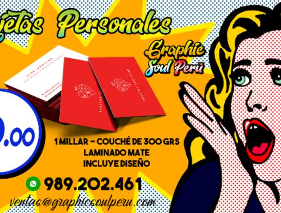 Tarjetas Personales por millar en Callao (Callao 1) (Distrito)