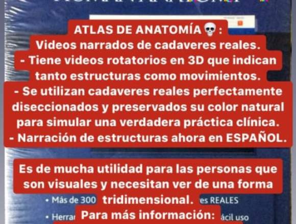 OFERTA VIDEOATLAS ANATOMIA APRENDE RAPIDO en Pichincha (Cantón)
