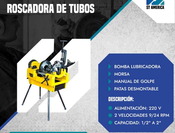 ALQUILER DE ROSCADORA DE TUBOS en San Juan de Lurigancho (Lima 36) (Distrito)