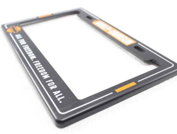 1 Portaplacas Grande Moto Harley 22x14 Plastico