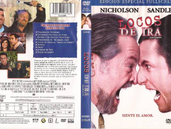 Locos De Ira Pelicula Dvd Orignal Jack Nicholson