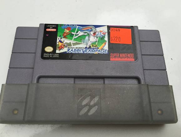 Rabbit Rampage Super Nes Funciona Perfecto Usado en Toluca (Municipio)