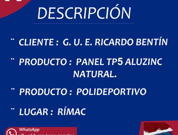 ALUZINC TR4 - CALAMINA LIMA - PRODACERO SAC en Los Olivos (Lima 39) (Distrito)