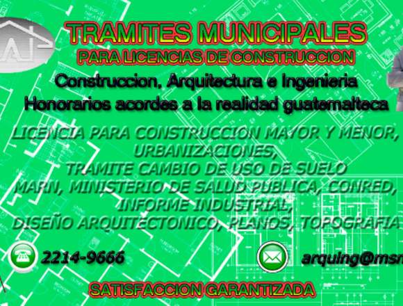 Licencia de construcción, diseño y construcción. en Ciudad de Guatemala (Municipio)