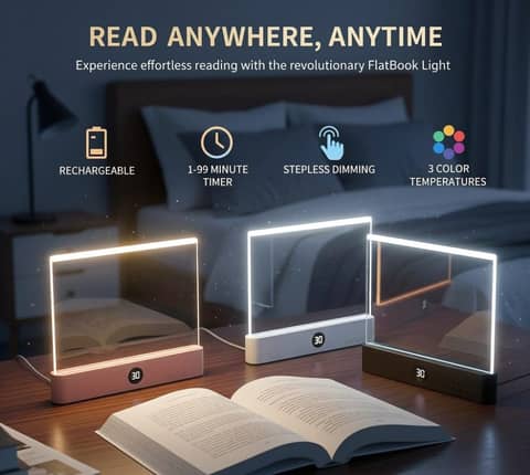 Minimalist LED Reading Lamp - Elevate Your Space in Brooklyn (Locality)