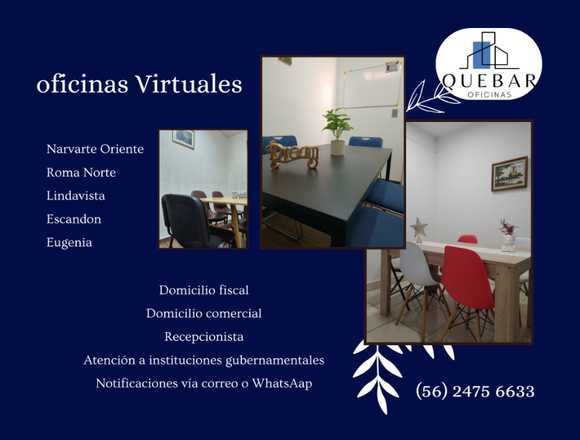 Oficina Virtual Sin Altos Costos Fijos en Benito Juárez (Municipio)