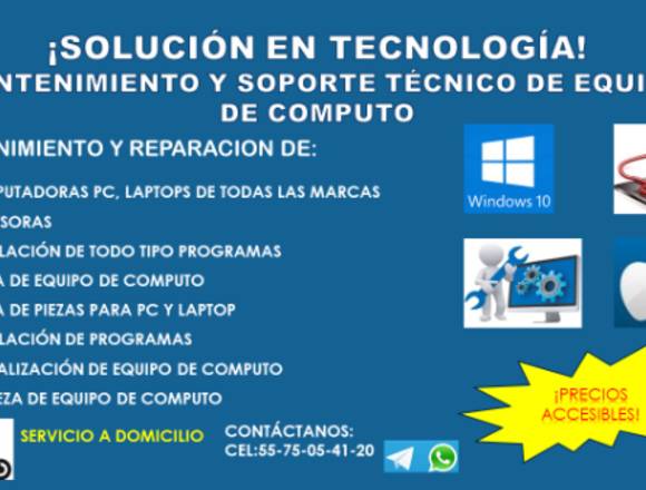SOLUCION EN TECNOLOGIA PRECIOS ACCESIBLES en Xochimilco (Municipio)