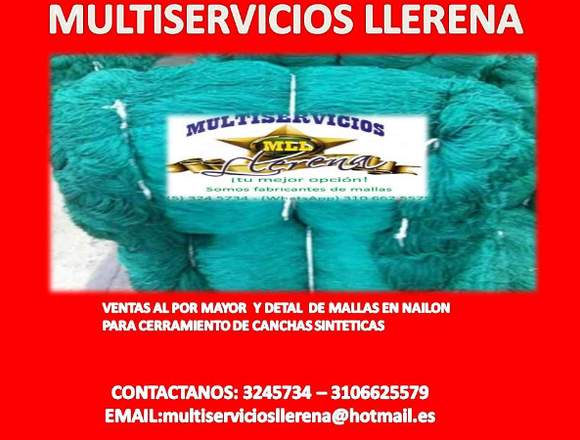 MALLAS EN NAILON Y GRAMAS SINTÉTICAS PARA CANCHAS en Barranquilla (Municipio)