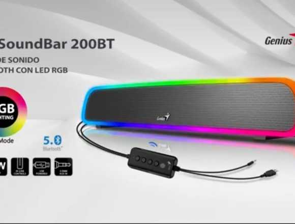 USB SoundBar 200BT- Barra de sonido Bluetooth RGB