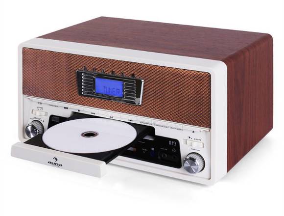 AUNA Compacto. Radio, cd, USB, salida de audio.